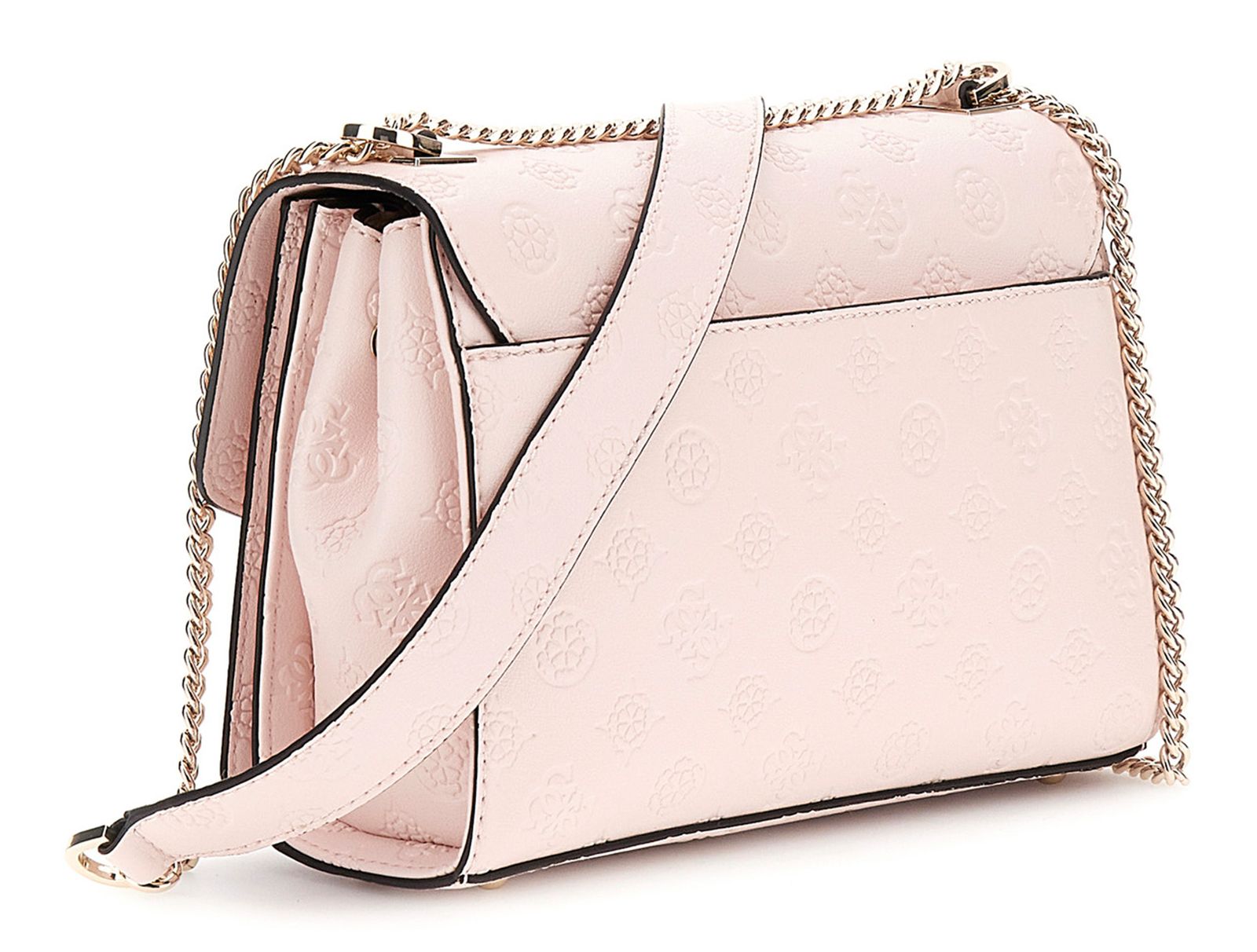 GUESS Phoebe Convertible Xbody Flap Bag Rose Water Logo GUESS Phoebe Convertible Xbody Flap Bag Rose Water Logo