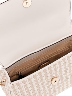 【ホワイト(WML)】GUESS ショルダーバッグ (W)MIREMA Top Handle Flap ホワイト(WML)】GUESS ショルダーバッグ (W)MIREMA Top Handle Flap