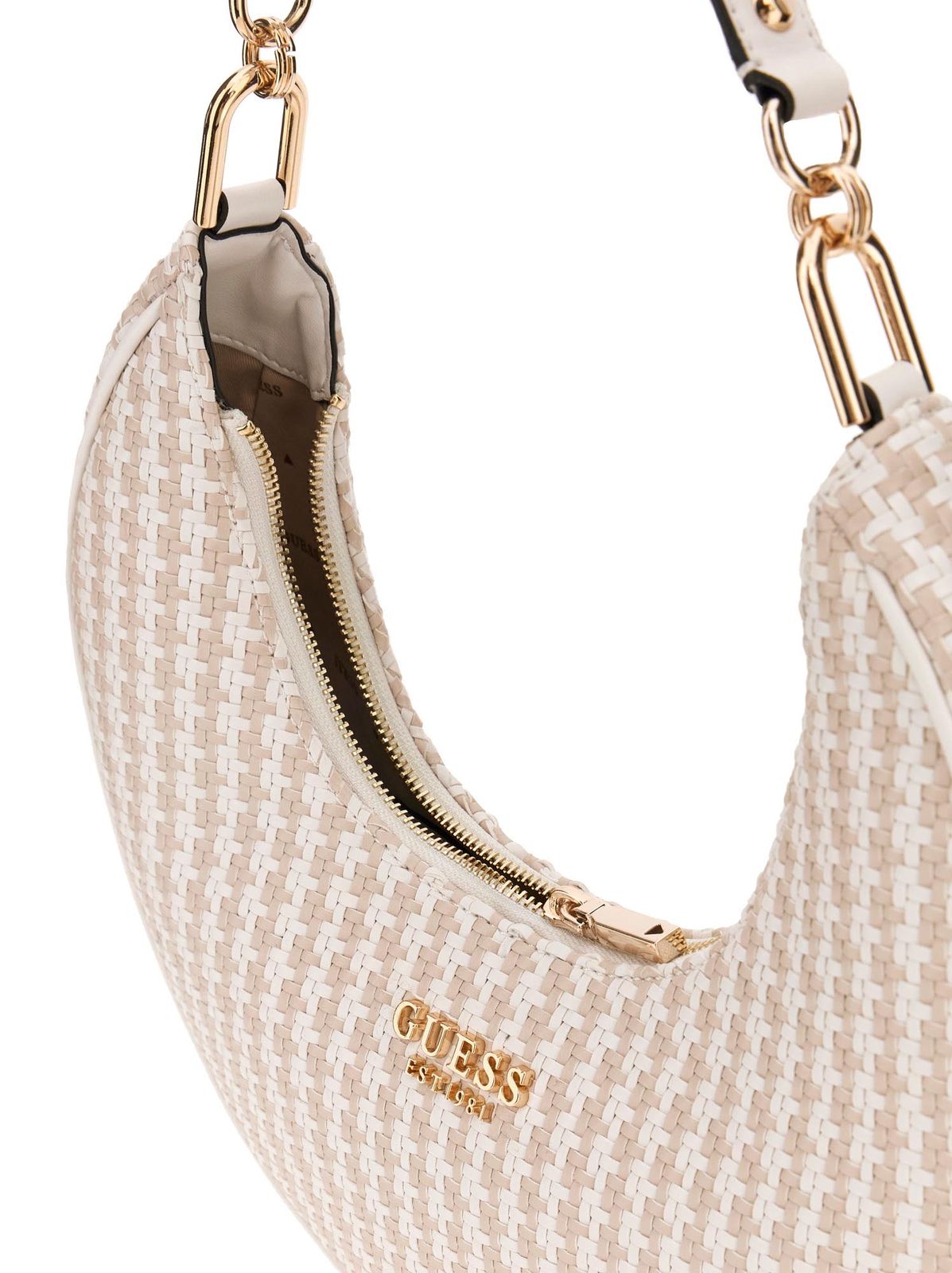 GUESS Mirema Hobo Shoulder Bag White Multi GUESS Mirema Hobo Shoulder Bag White Multi