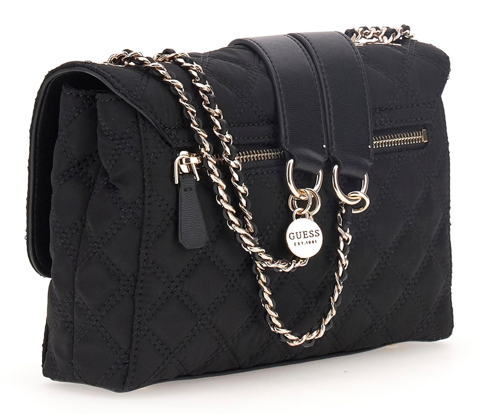 GUESS Giully II 2 Compartment Convertible Flap Black GUESS Giully II 2 Compartment Convertible Flap Black