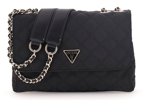 GUESS Giully II 2 Compartment Convertible Flap Black