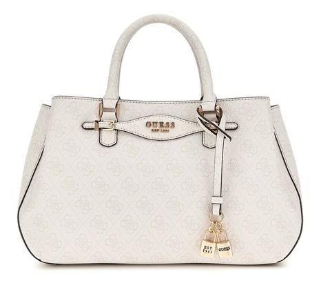 GUESS Katya Girlfriend Satchel White Logo
