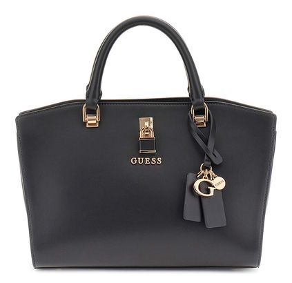 GUESS Queensland Luxury Satchel Black