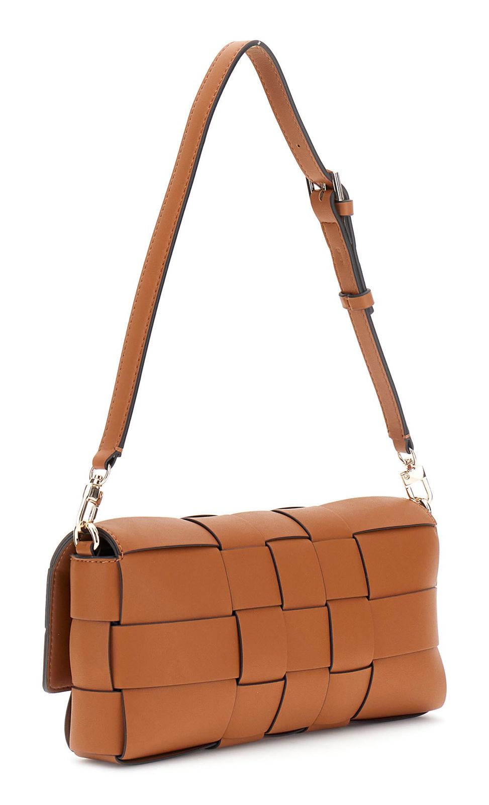 GUESS Maylee Flap Shoulder Bag Caramel GUESS Maylee Flap Shoulder Bag Caramel