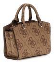 GUESS Queensland Mini Satchel Bag Latte Logo GUESS Queensland Mini Satchel Bag Latte Logo