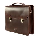 BUCKLE & SEAM Notes Briefcase Brown / Blu BUCKLE & SEAM Notes Briefcase Brown / Blu