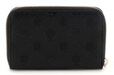 GUESS Phoebe SLG Medium Zip Around Wallet M Black Logo