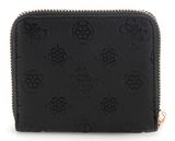 GUESS Phoebe SLG Small Zip Around Wallet S Black Logo