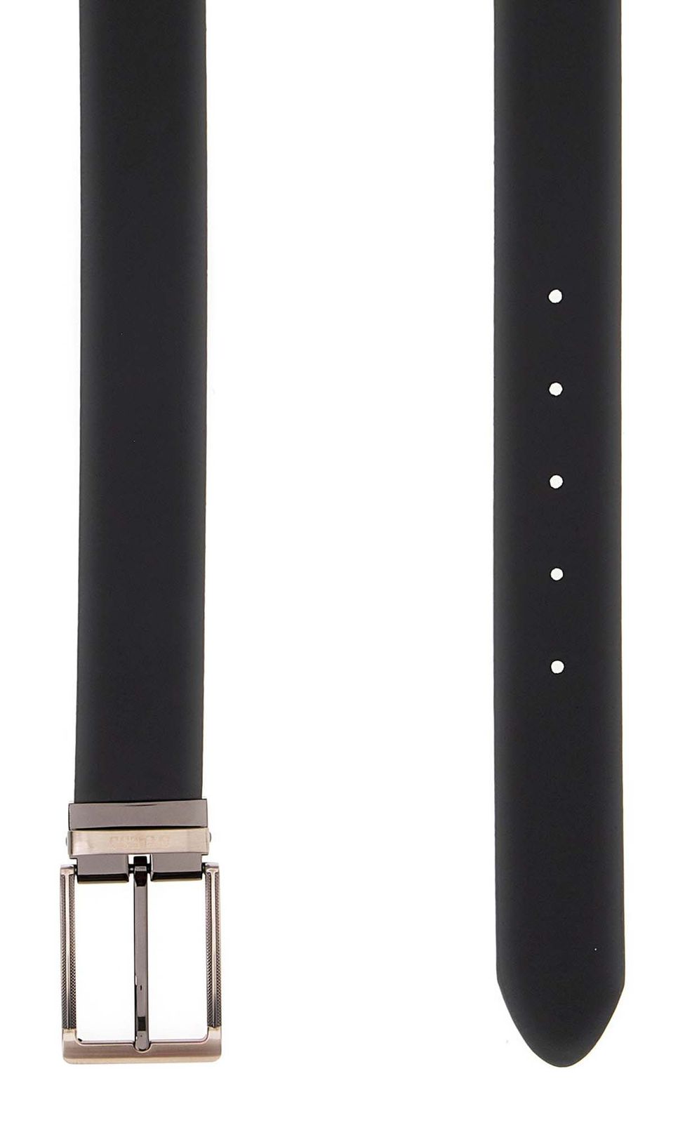 GUESS Leather Belt H35 W90 Black / Dark Brown GUESS Leather Belt H35 W90 Black / Dark Brown