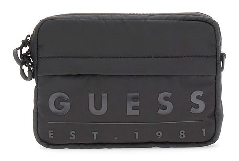 GUESS Sondrio Camera Crossbody Bag With Front Zip Black