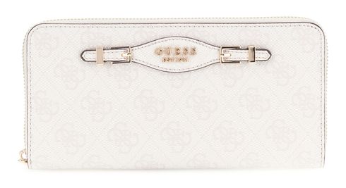 GUESS Katya SLG Large Zip Around Wallet L White Logo