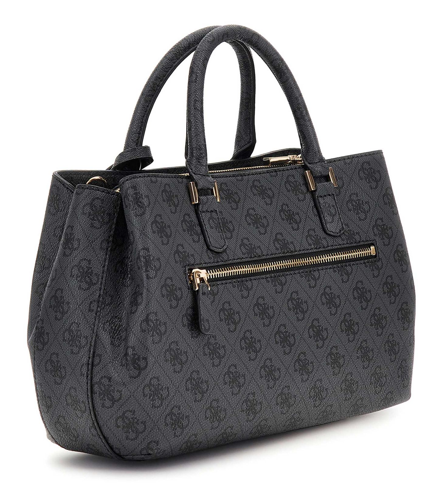 GUESS Katya Girlfriend Satchel Coal Logo GUESS Katya Girlfriend Satchel Coal Logo