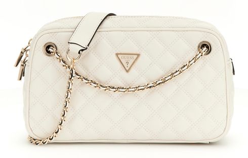 GUESS Giully II Shoulder Satchel Bag Cream White