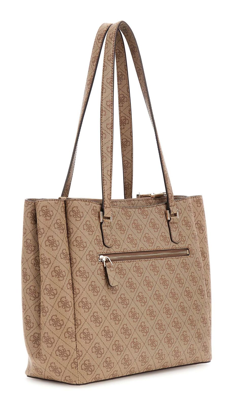 GUESS Katya Multi Comp Tote Latte Logo GUESS Katya Multi Comp Tote Latte Logo