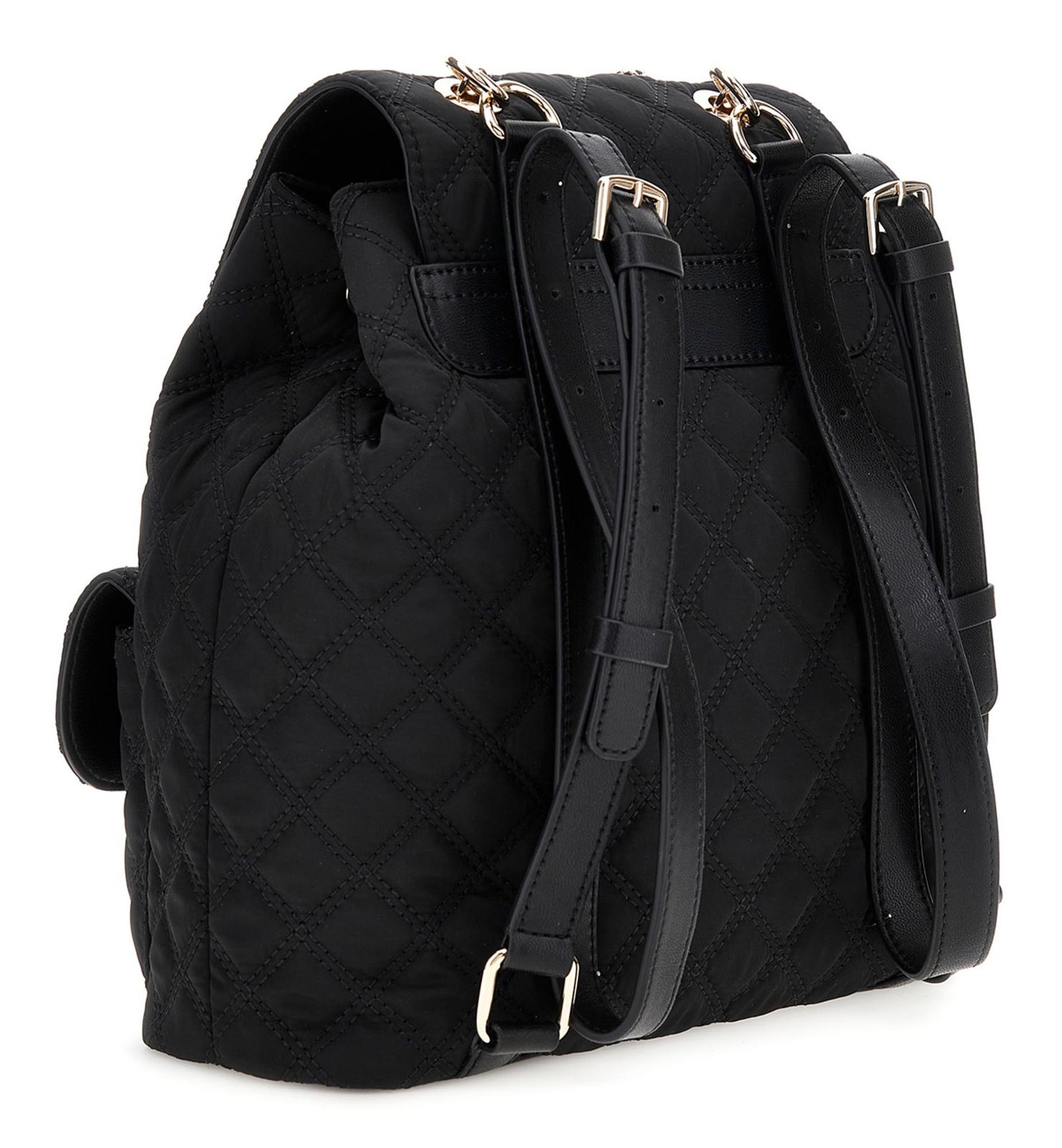 GUESS Giully II Flap Backpack Black GUESS Giully II Flap Backpack Black