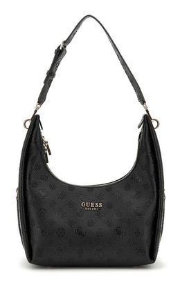 GUESS Phoebe Hobo Shoulder Bag Black Logo