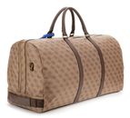 GUESS Pisa Double Zip Weekender Beige / Brown / Blue GUESS Pisa Double Zip Weekender Beige / Brown / Blue