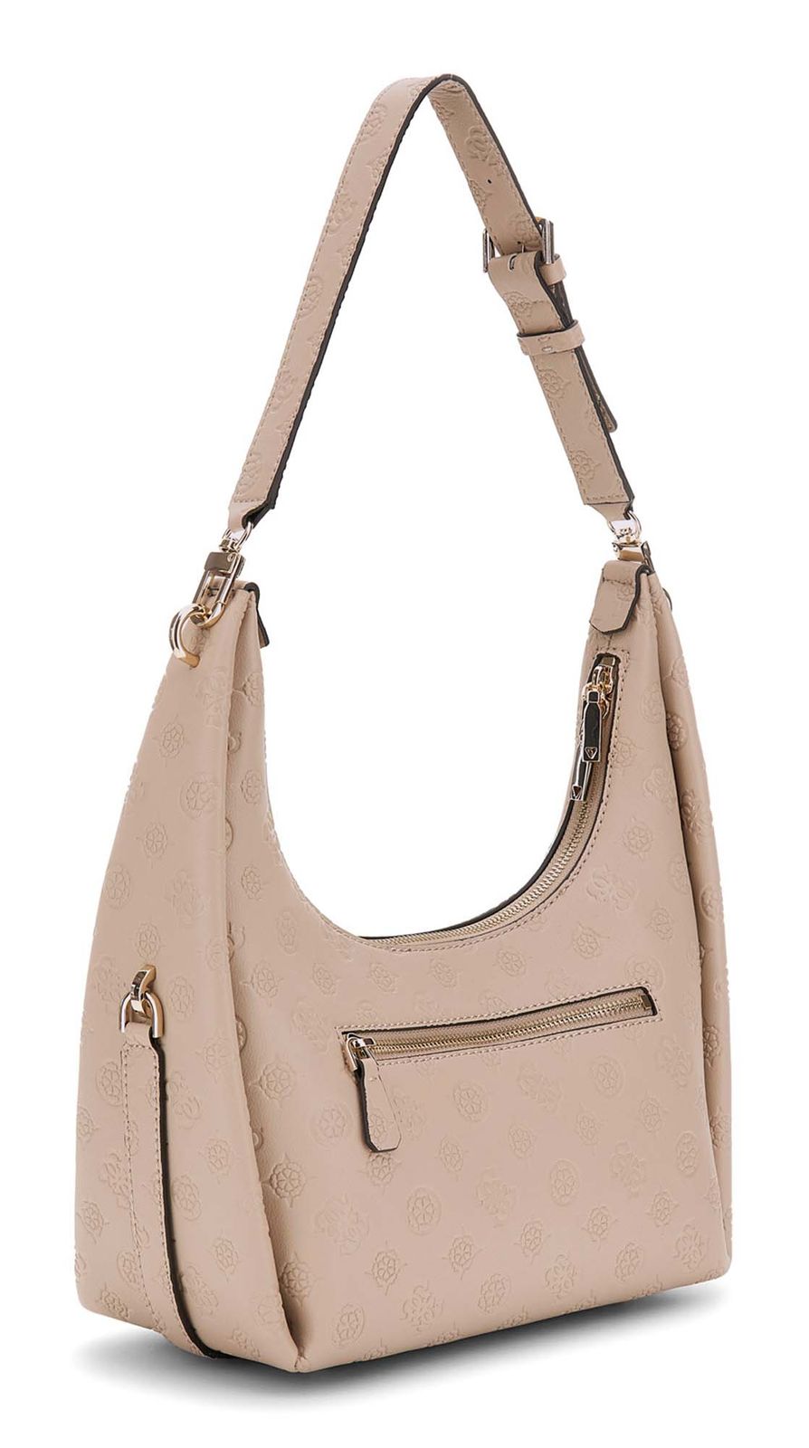 GUESS Phoebe Hobo Shoulder Bag Simply Taupe Logo GUESS Phoebe Hobo Shoulder Bag Simply Taupe Logo