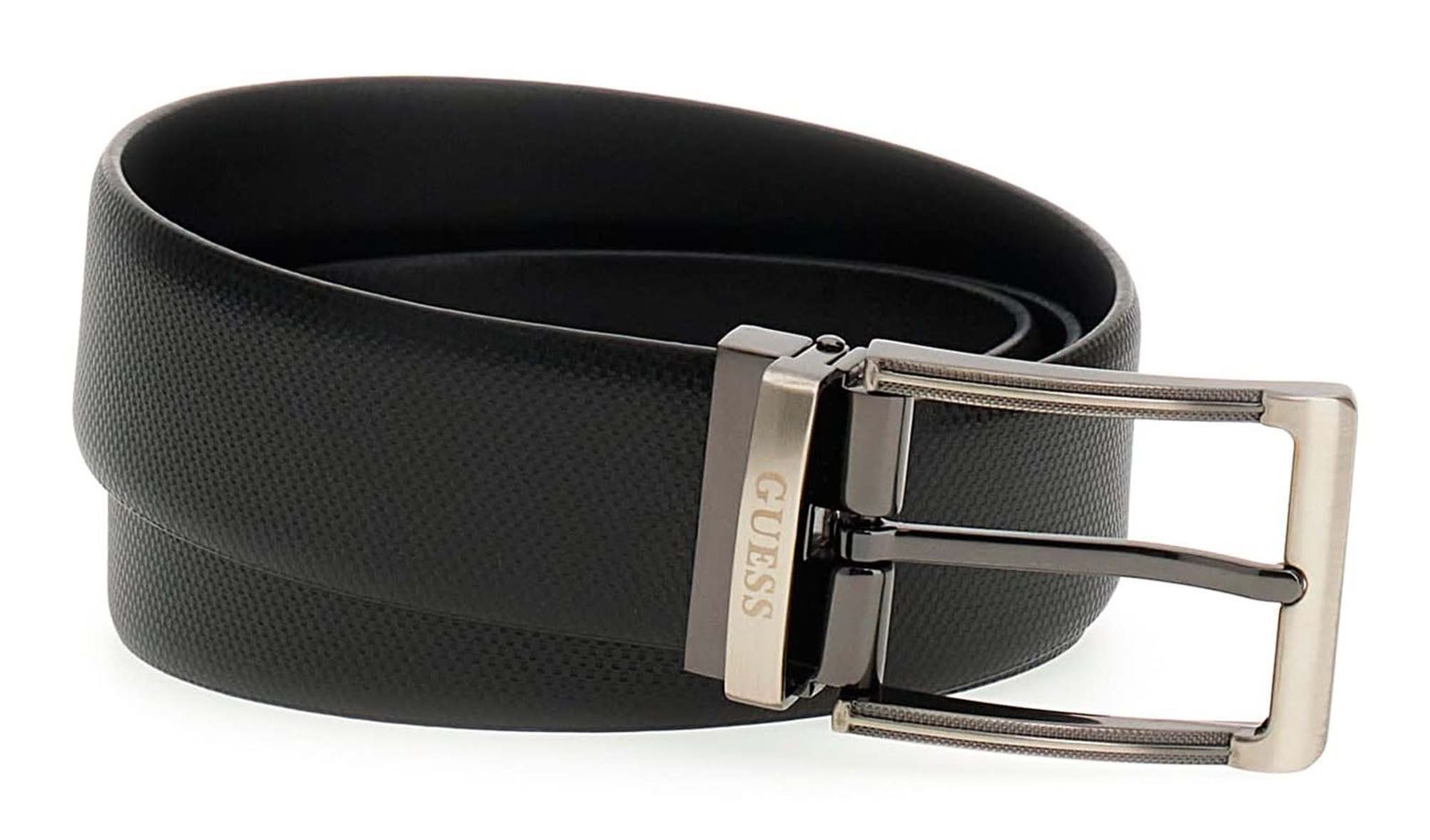 GUESS Leather Belt H35 W100 Black / Dark Brown GUESS Leather Belt H35 W100 Black / Dark Brown