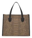 GUESS Silvana Two Compartment Tote Natural / Black GUESS Silvana Two Compartment Tote Natural / Black