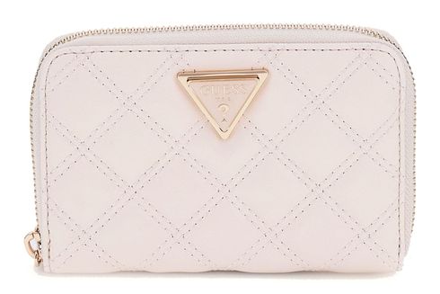 GUESS Giully II SLG Medium Zip Around Wallet M Creme White