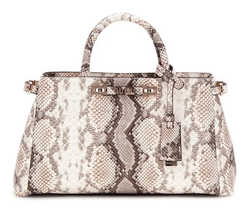 GUESS Lefia Luxury Satchel Natural