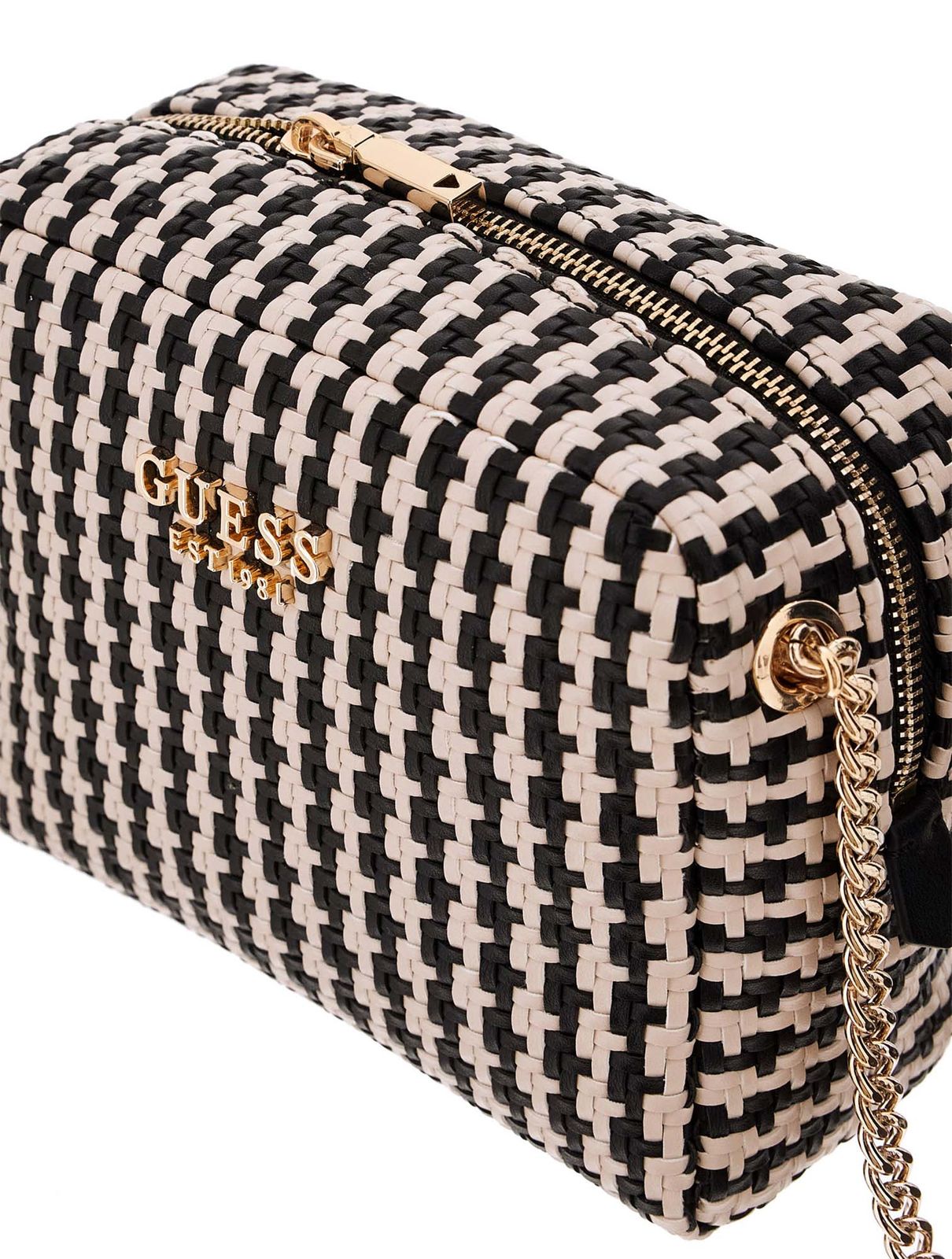 GUESS Mirema Camera Crossbody Bag Black Multi GUESS Mirema Camera Crossbody Bag Black Multi