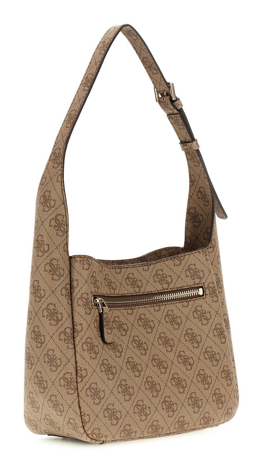 GUESS Katya Hobo Shoulder Bag Latte Logo GUESS Katya Hobo Shoulder Bag Latte Logo