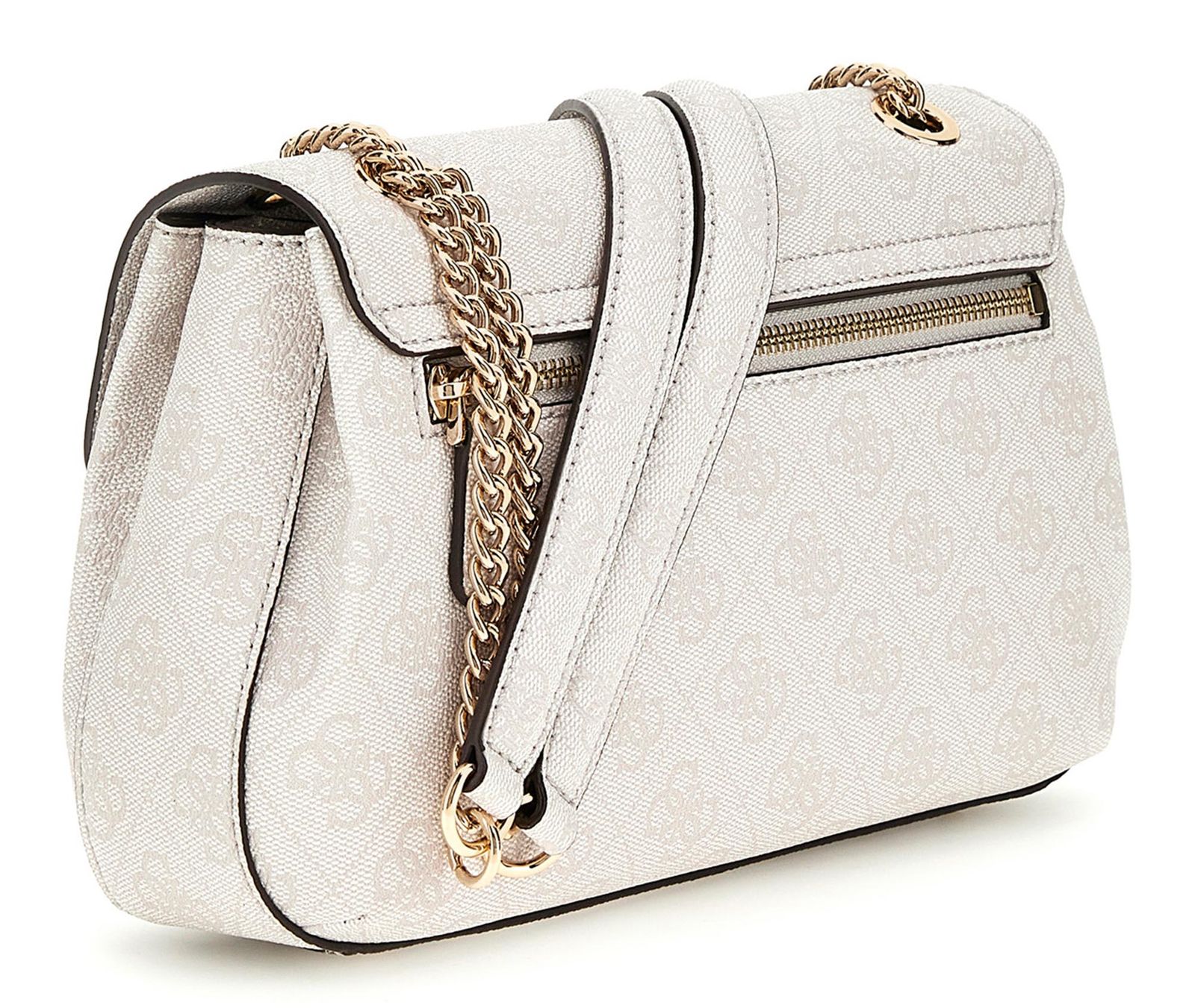 GUESS Katya Convertible Xbody Flap Bag White Logo GUESS Katya Convertible Xbody Flap Bag White Logo