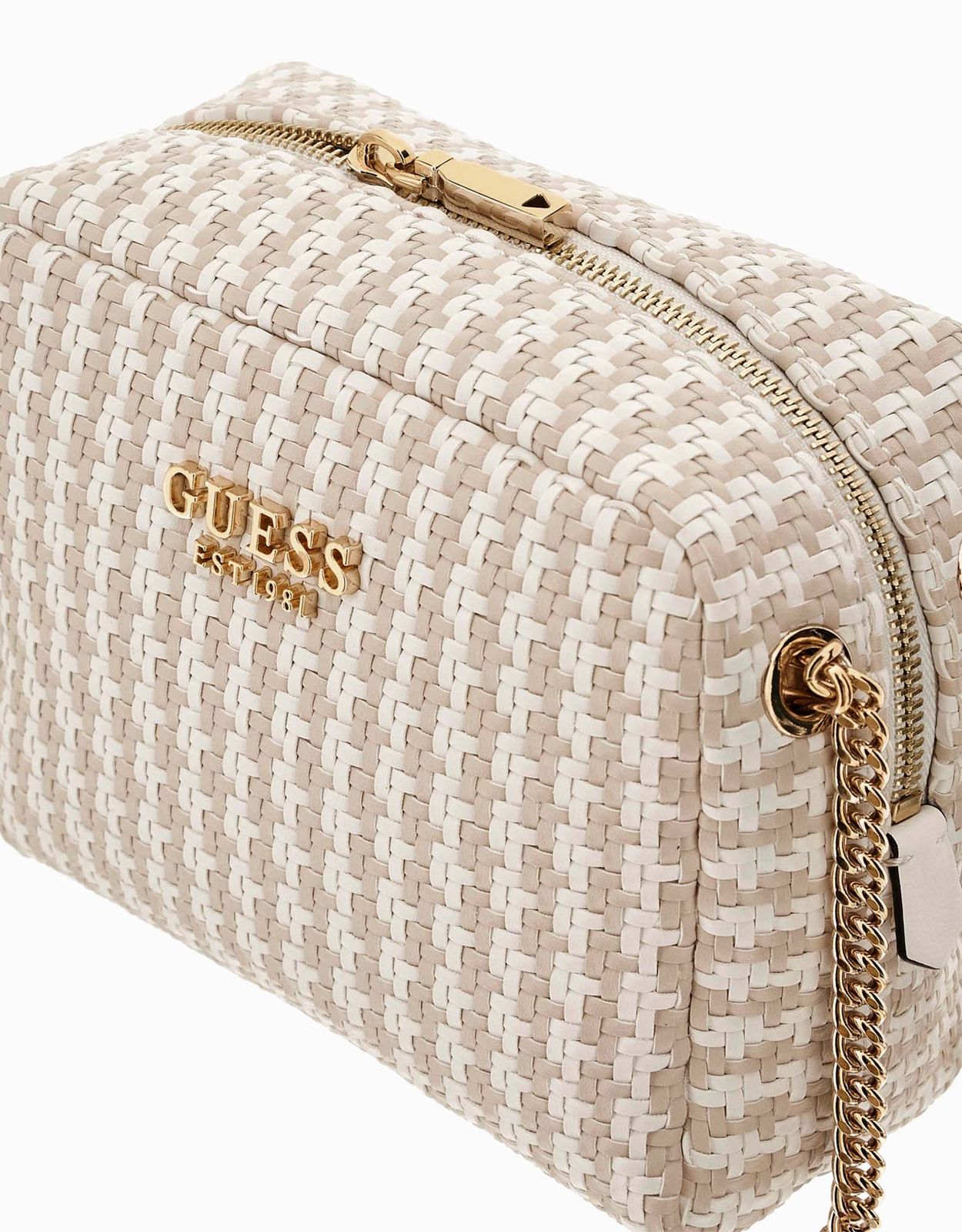 GUESS Mirema Camera Crossbody Bag White Multi GUESS Mirema Camera Crossbody Bag White Multi