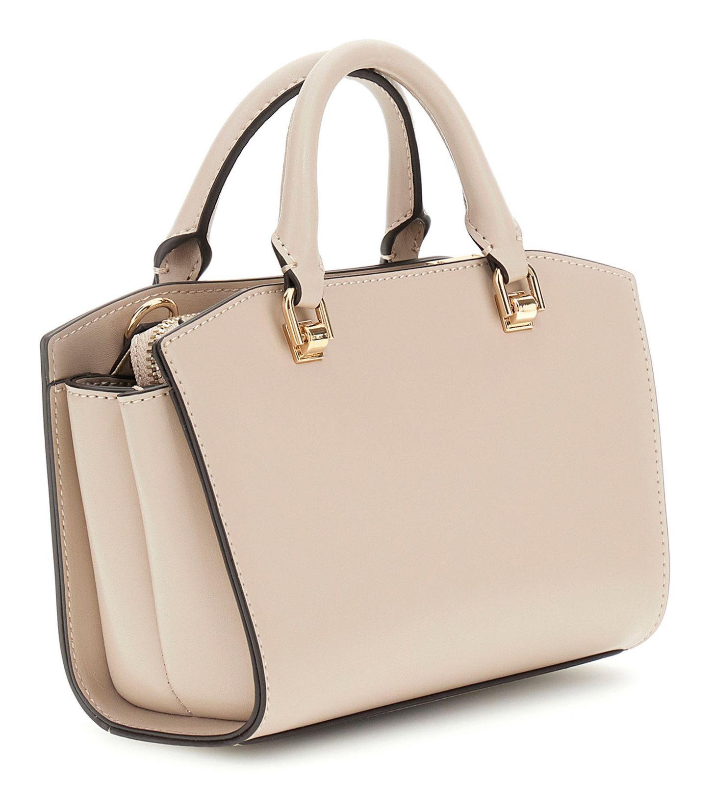 GUESS Queensland Mini Satchel Bag Simply Taupe GUESS Queensland Mini Satchel Bag Simply Taupe
