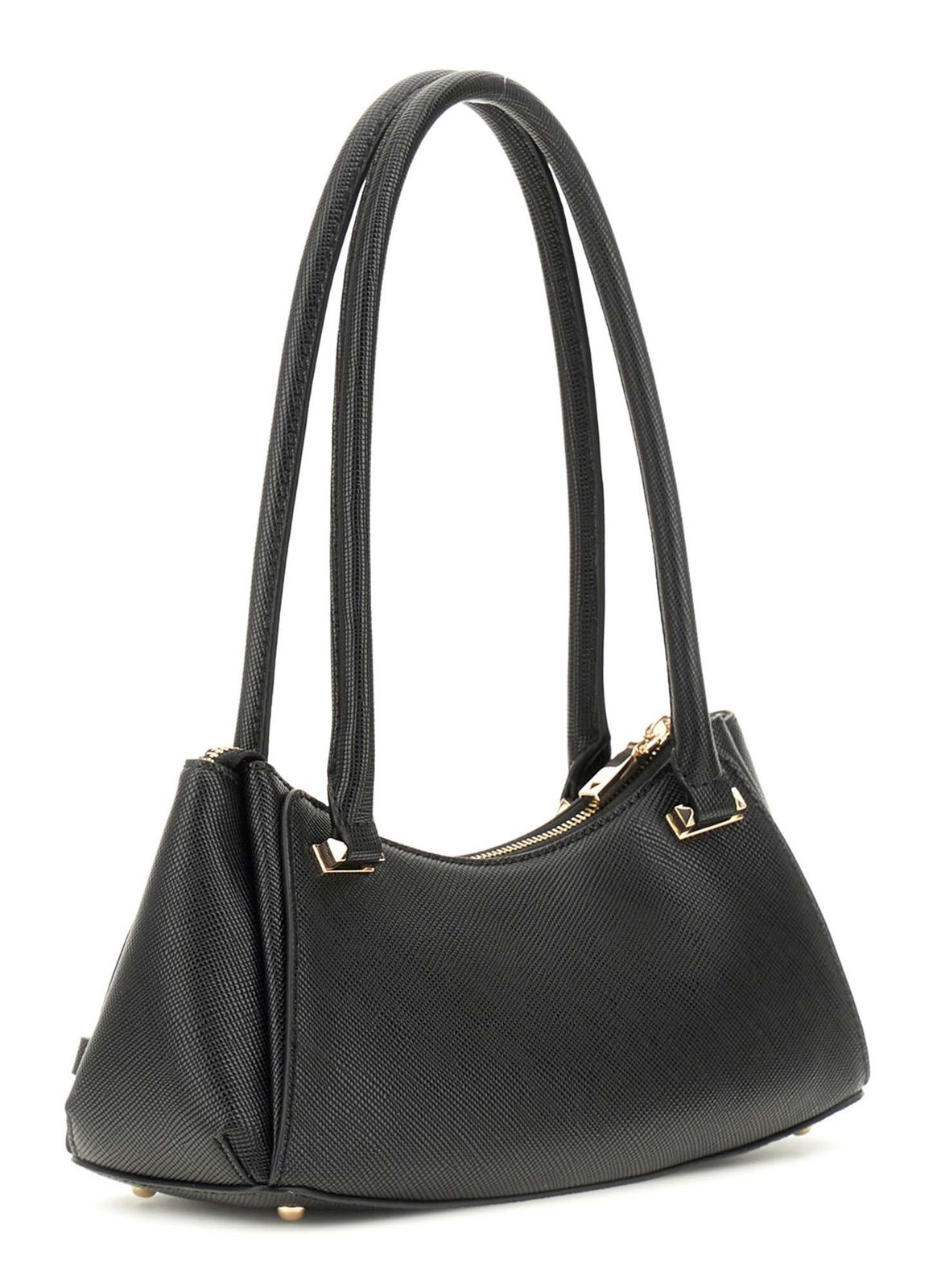 GUESS Rosalba Top Zip Shoulder Bag Black GUESS Rosalba Top Zip Shoulder Bag Black