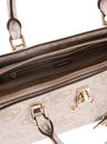 GUESS Queensland Luxury Satchel Dove Logo GUESS Queensland Luxury Satchel Dove Logo