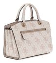 GUESS Queensland Luxury Satchel Dove Logo GUESS Queensland Luxury Satchel Dove Logo