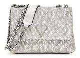 GUESS Giully II Mini Compound Convertible Flap Bag Silber GUESS Giully II Mini Compound Convertible Flap Bag Silber