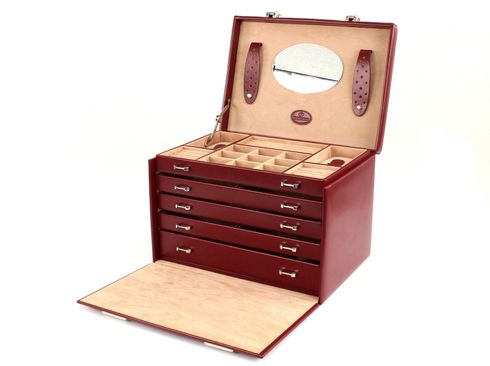WINDROSE Merino Jewelry Box Big Red