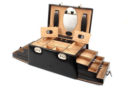 WINDROSE Merino Jewelry Case Black