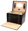 WINDROSE Merino Jewelry Box Big Black WINDROSE Merino Jewelry Box Big Black