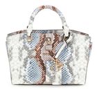 GUESS Queensland Mini Satchel Bag Misty Blue Multi