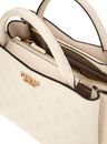 GUESS Phoebe Girlfriend Satchel Bag Creme White Logo GUESS Phoebe Girlfriend Satchel Bag Creme White Logo