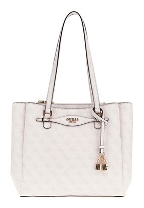 GUESS Katya Multi Comp Tote White Logo