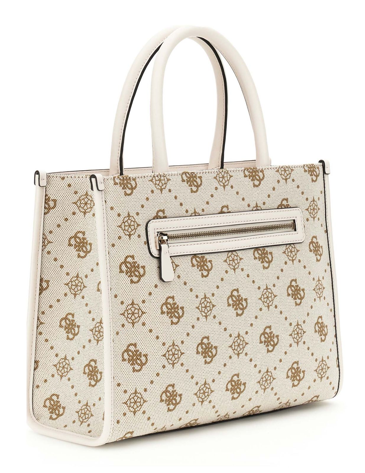 GUESS Neda 2 Compound Tote Bag Creme White Logo GUESS Neda 2 Compound Tote Bag Creme White Logo