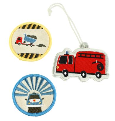 Kapten & Son 3er Patches Set Kids Backpack Car