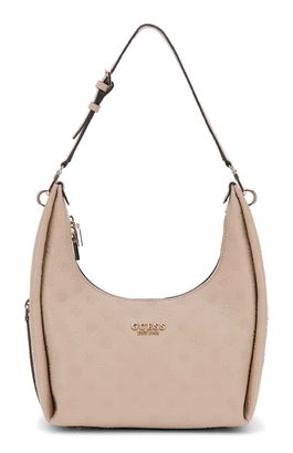 GUESS Phoebe Hobo Shoulder Bag Simply Taupe Logo
