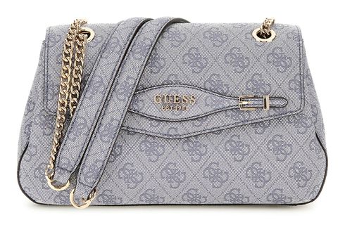 GUESS Katya Convertible Xbody Flap Bag Slate Logo