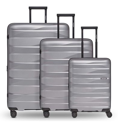 Bergpfeil Travel Trolley Set 3-teilig Arctic Silver Metallic