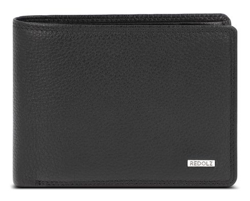 REDOLZ Leather Essentials Wallet Side Flap 12CC L Black