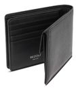 REDOLZ Leather Essentials Wallet Side Flap 12CC L Black