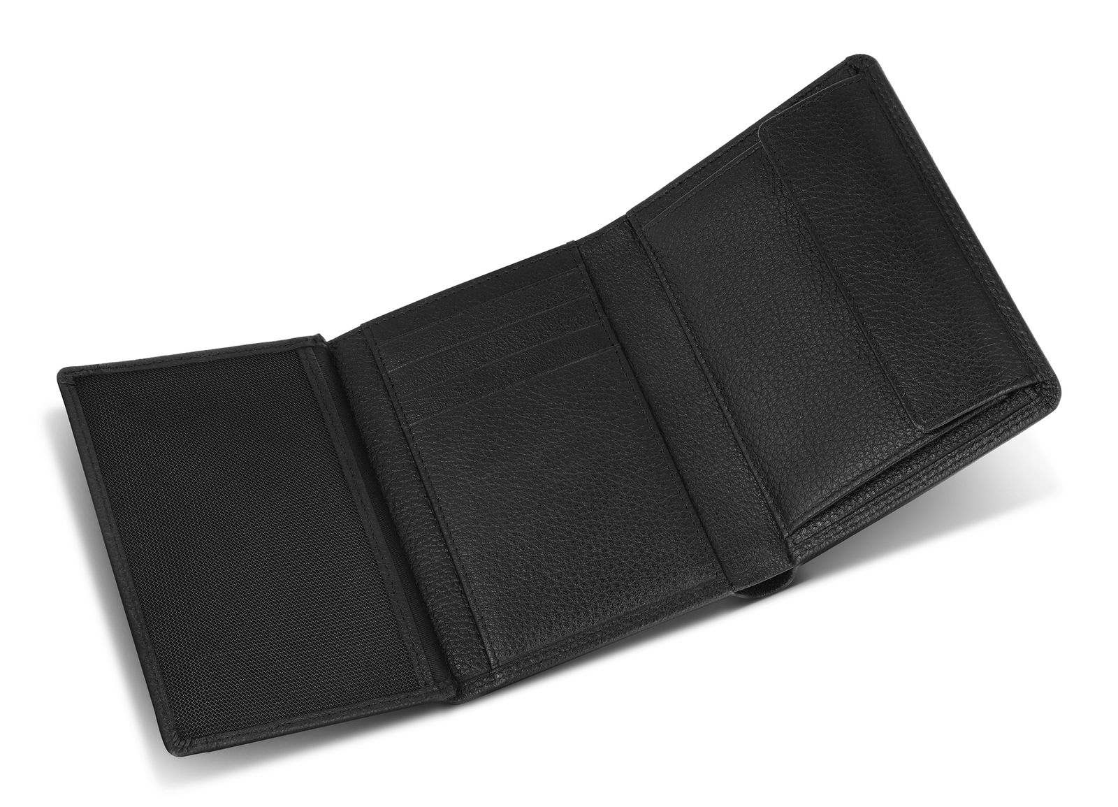 REDOLZ Leather Essentials Wallet Side Flap 8CC M Black REDOLZ Leather Essentials Wallet Side Flap 8CC M Black