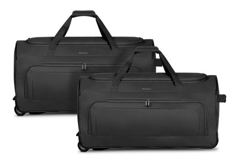 REDOLZ Duffle Essentials Wheeled Duffle Set L + L Black